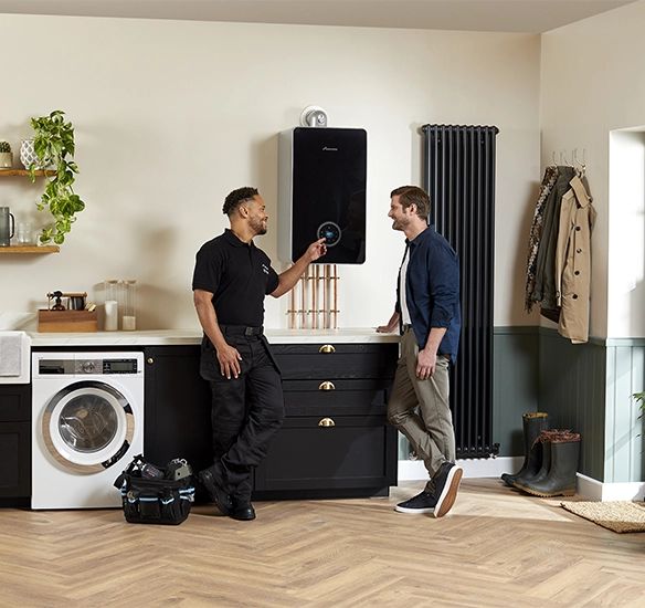 Installer with homeowner