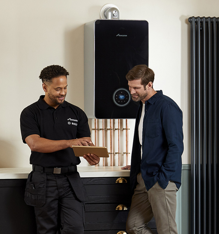 installer with homeowner