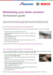Maintaining your boiler pressure Preview Image