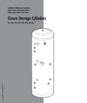 Green Storage Cylinders Installation & Maintenance Instructions