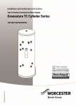Worcester Greenstore TC Cylinder Installation and Servicing Instructions
