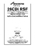 Worcester 28 CDi RSF Installation and Servicing Instructions