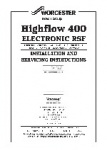 Highflow 400 Electronic RSF Installation and Servicing Instructions