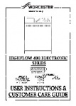 Worcester Highflow 400 Electronic Series Operating Instructions
