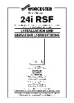 Worcester 24i RSF Installation and Servicing Instructions