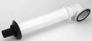 Standard telescopic horizontal flue kit (100mm dia)