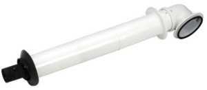 Long telescopic flue kit (100mm dia.) - wall hung boilers
