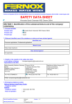 SDS Worcester Bosch Greenstar WB3 Cleaner Data Sheet