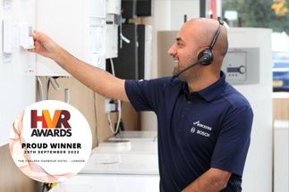 Worcester Bosch awarded Customer Award at HVR Awards