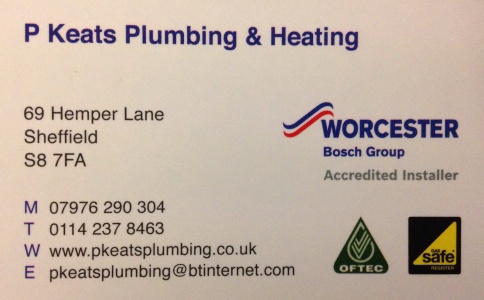 P Keats Plumbing & Heating's Logo